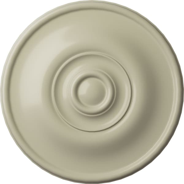 Ekena Millwork Jefferson Ceiling Medallion (Fits Canopies up to 2 7/8"), 11 3/4"OD x 3/8"P, Clear Yellow CM12JECYF - main